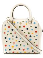 Tory Burch Polka Dot Shoulder Bag, Women's, White, Leather