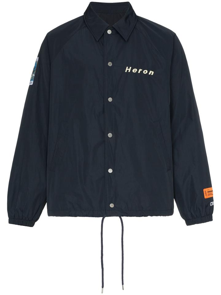 Heron Preston Ctnmb Print Coach Jacket - Blue