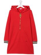 Little Marc Jacobs Zipped Hoodie Dress - Red