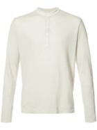 Massimo Alba 'sabbia' Collarless Shirt, Men's, Size: Medium, Nude/neutrals, Linen/flax