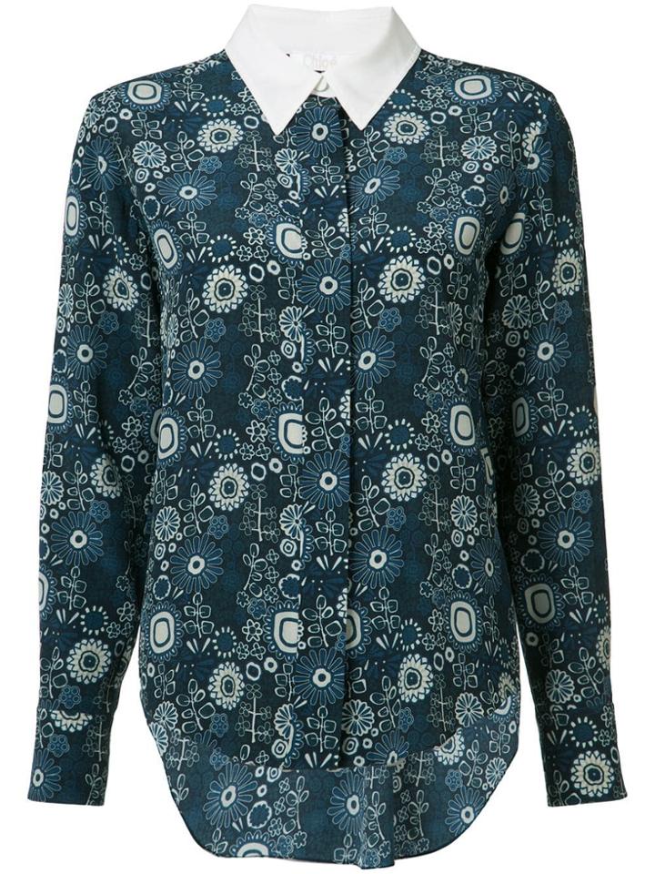Chloé Floral Print Shirt - Blue