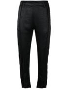 Ann Demeulemeester Cropped Slim-fit Trousers - Black