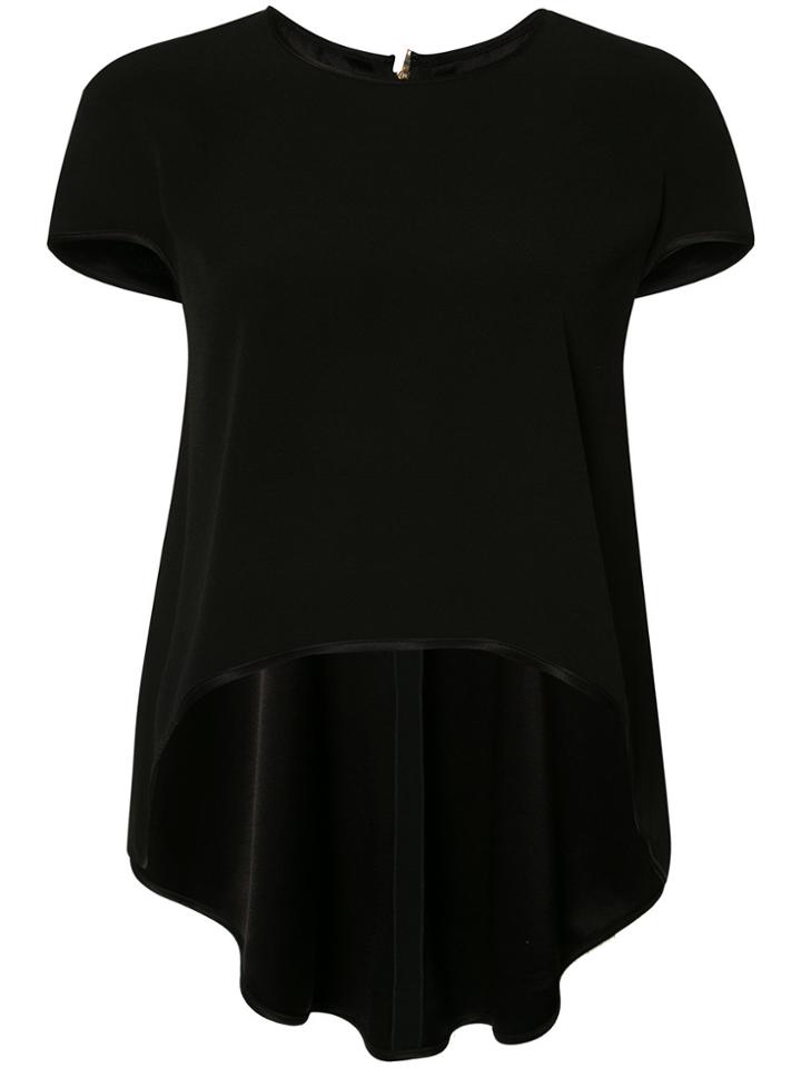 Haney Ellie Curved Hem T-shirt - Black