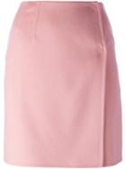 Ermanno Scervino Wrap Short Skirt, Women's, Size: 40, Pink/purple, Angora/virgin Wool