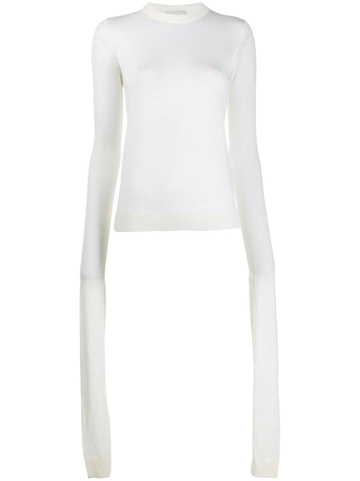 Coperni Fitted Jumper - White