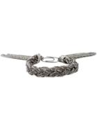 Aurelie Bidermann Miki Dora Bracelet, Women's, Black, Silver Plated Brass