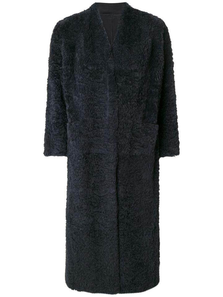 Salvatore Santoro Three-quarter Length Sleeve Coat - Blue
