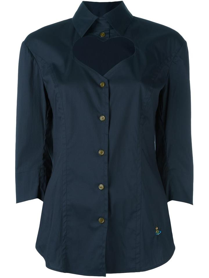 Vivienne Westwood Red Label Open Chest Buttoned Blouse