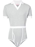 Charles Jeffrey Loverboy Short-sleeve Bodysuit T-shirt - Grey