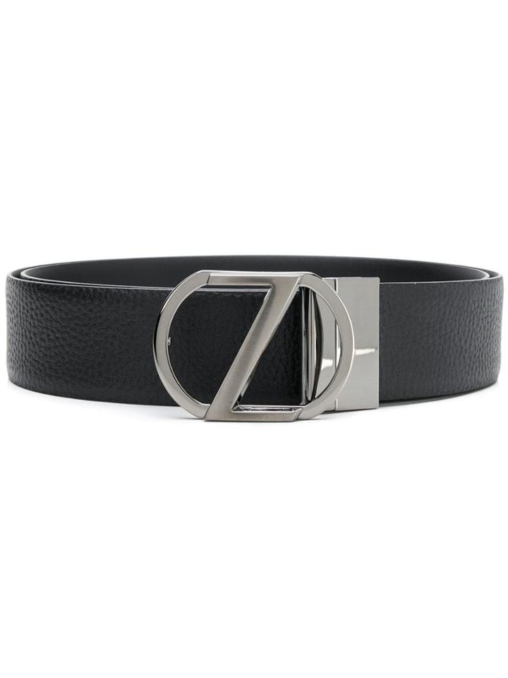 Z Zegna Buckle Belt - Black