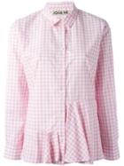 Jour/né Peplum Hem Shirt, Women's, Size: 38, Pink/purple, Cotton