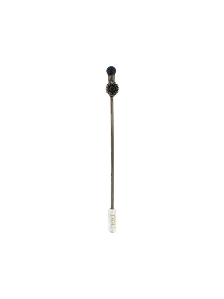 Dsquared2 Embellished Pin Brooch - Black