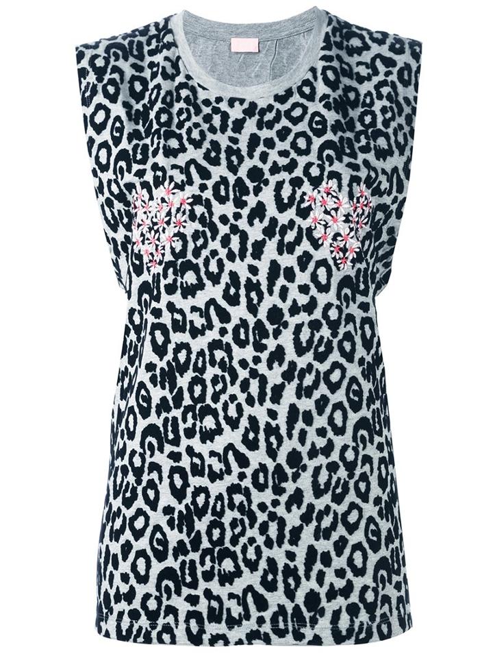 Giamba Leopard Print Shortsleeved T-shirt