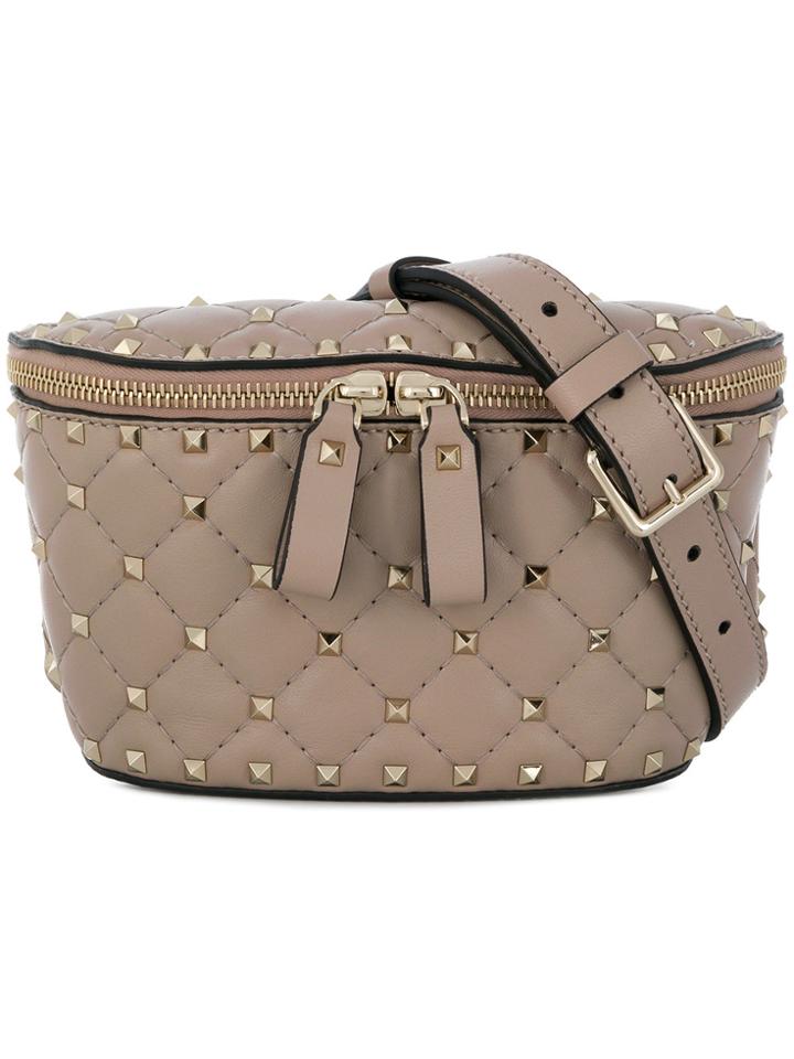 Valentino Valentino Garavani Rockstud Spike Belt Bag - Nude & Neutrals