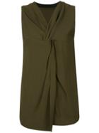 3.1 Phillip Lim Knotted Neck Blouse - Green