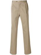 Canali Side Fastened Trousers - Nude & Neutrals