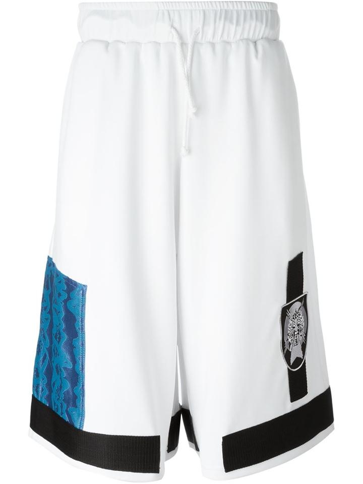 Liam Hodges Neo Emblem Shorts, Men's, Size: M, White, Polyester