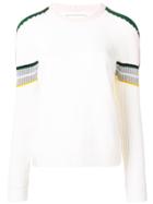 Iceberg Ribbed Sleeve Sweater - White