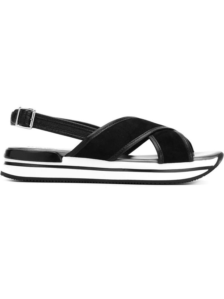 Hogan Cross-over Sandals