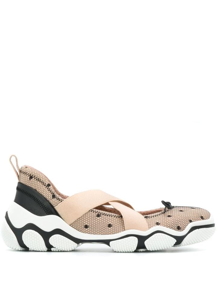 Red Valentino Red(v) Ballerina Sneakers - Neutrals
