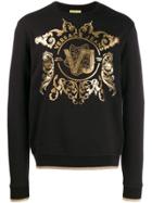 Versace Jeans Logo Embellished Sweater - Black