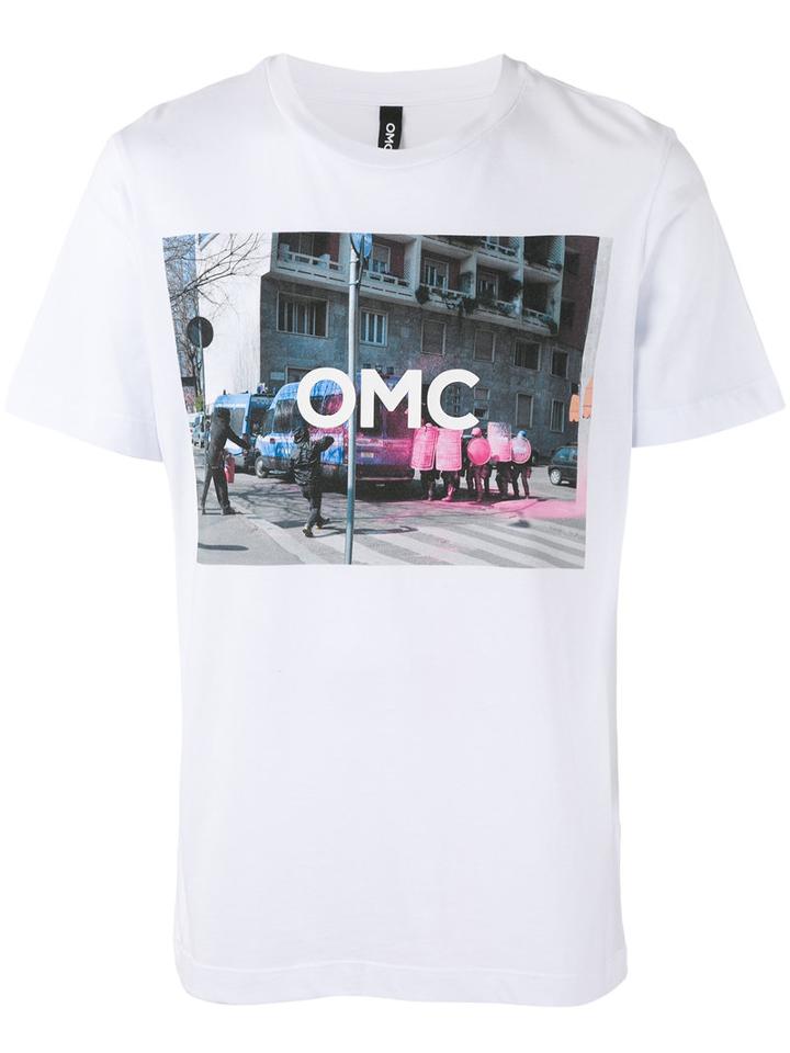 Omc - Graphic Print T-shirt - Unisex - Cotton - Xl, White, Cotton