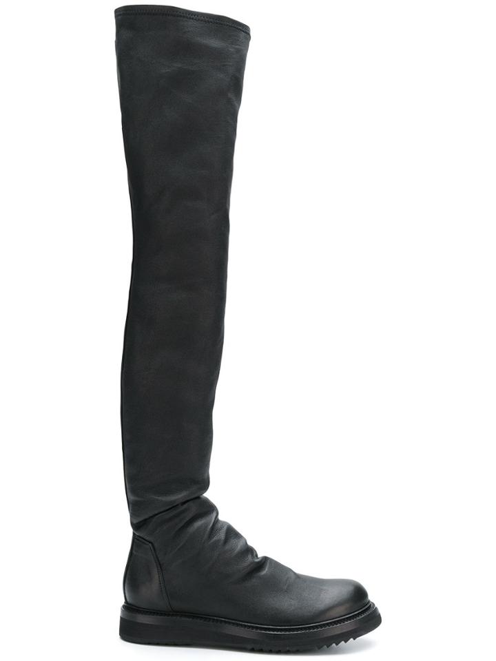 Rick Owens Knee Length Creepers - Black