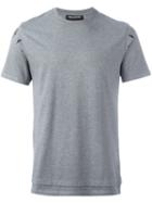 Neil Barrett Lightning Bolt Print T-shirt, Men's, Size: Small, Grey, Cotton