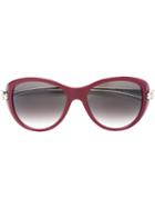 Cartier 'panthère Wild' Sunglasses, Women's, Red, Acetate/metal (other)/enamel/platinum