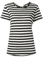 Proenza Schouler Striped T-shirt, Women's, Size: Xs, Black, Cotton