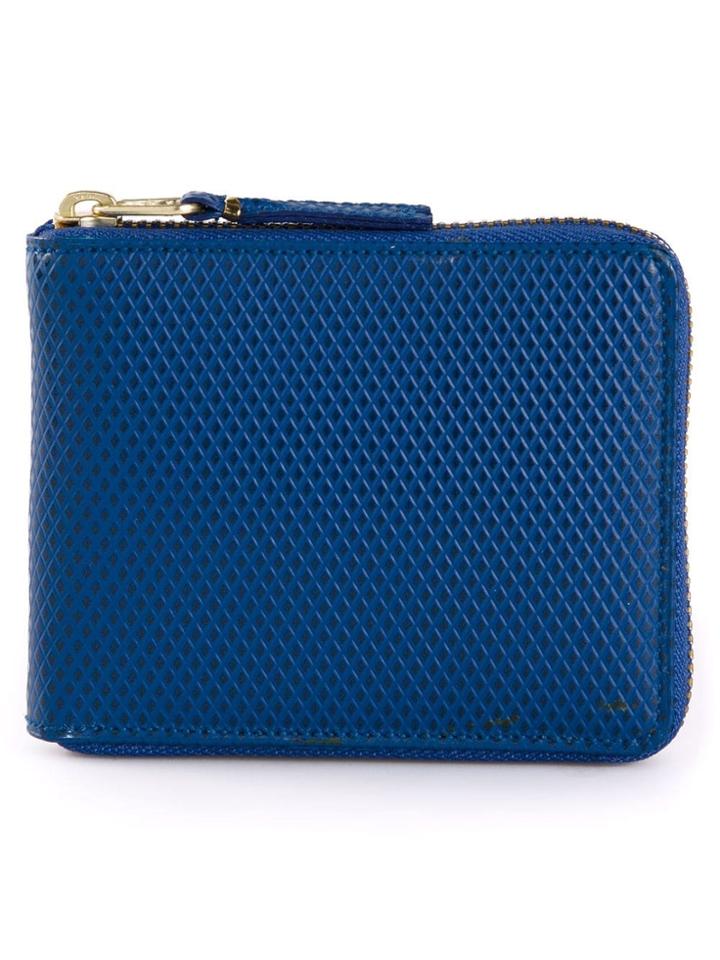 Comme Des Garçons Wallet 'luxury Group' Zip Wallet - Blue