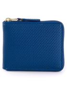 Comme Des Garçons Wallet 'luxury Group' Zip Wallet - Blue