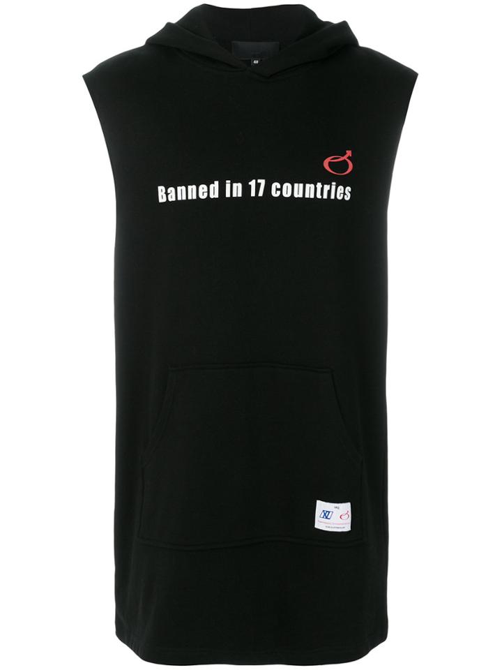 Xander Zhou Sleeveless Hoodie - Black