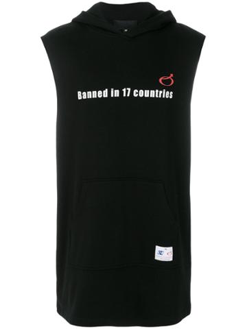 Xander Zhou Sleeveless Hoodie - Black