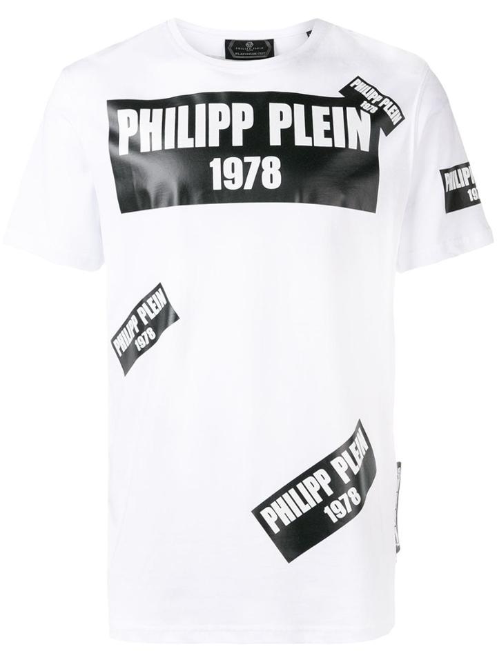 Philipp Plein Tape Logo Patch T-shirt - White