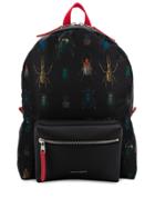Alexander Mcqueen Insect Pattern Backpack - Black
