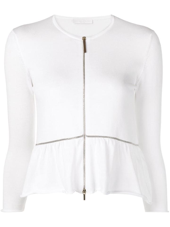 Fabiana Filippi Zipped Cardigan - White
