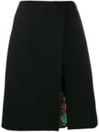 Etro A-line Skirt With Front Slit - Black