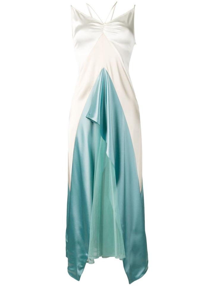 Ssheena Waterfall Dress - Blue