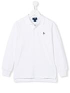 Ralph Lauren Kids Long Sleeve Polo Shirt, Boy's, Size: 7 Yrs, White