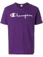 Champion Logo Print T-shirt - Purple