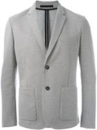 Paolo Pecora Notched Lapel Houndstooth Blazer