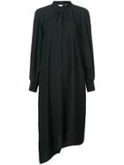 Tibi Twill Buckle Asymmetric Dress - Black