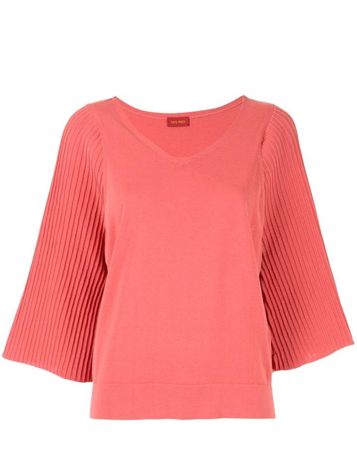 Des Prés Slim-fit Sweater Top - Pink