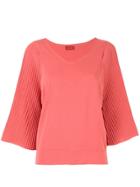 Des Prés Slim-fit Sweater Top - Pink