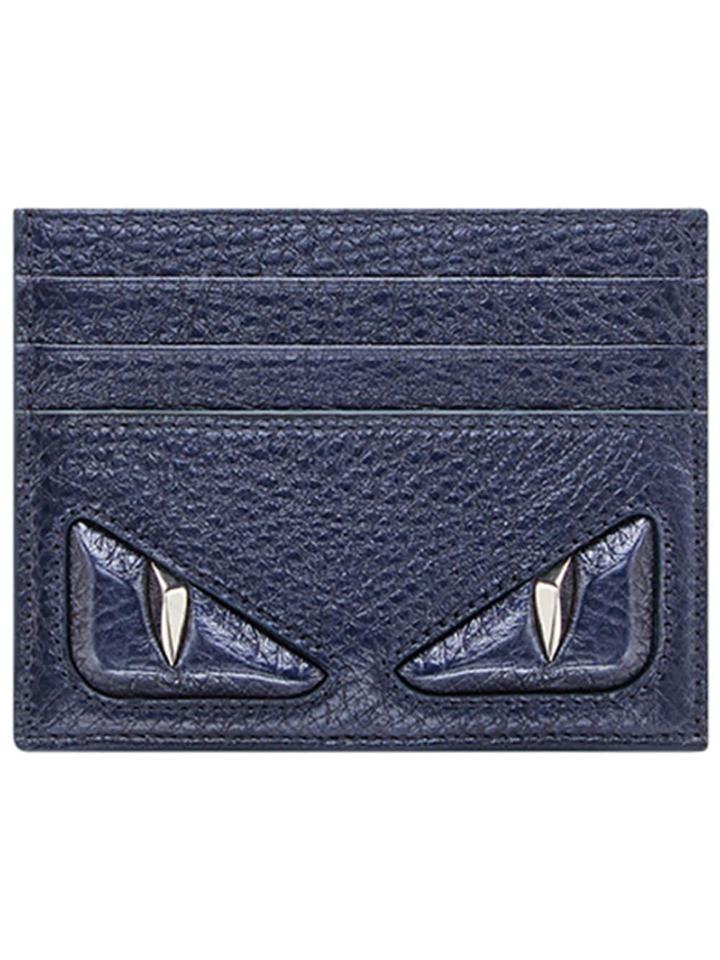 Fendi Appliqué Card Holder - Blue