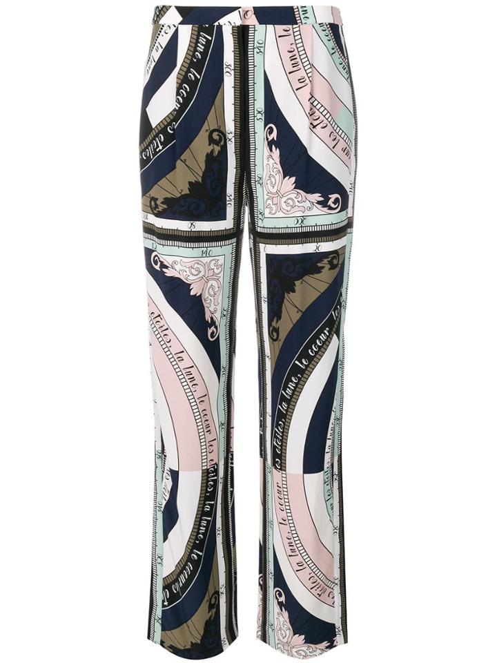 Tory Burch Constellation Printed Trousers - Blue