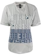 Adidas By Stella Mcmartney Short-sleeved Logo T-shirt - Grey