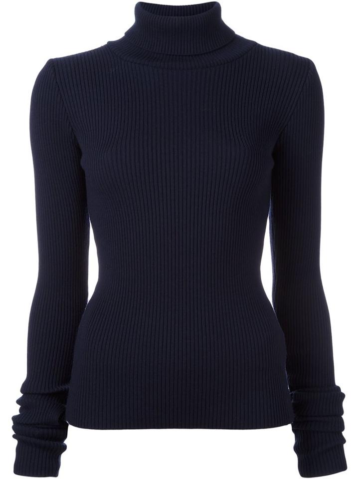 Jacquemus Ribbed Jumper, Women's, Size: 38, Blue, Wool