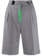 Styland Printed Tailored Shorts - Grey